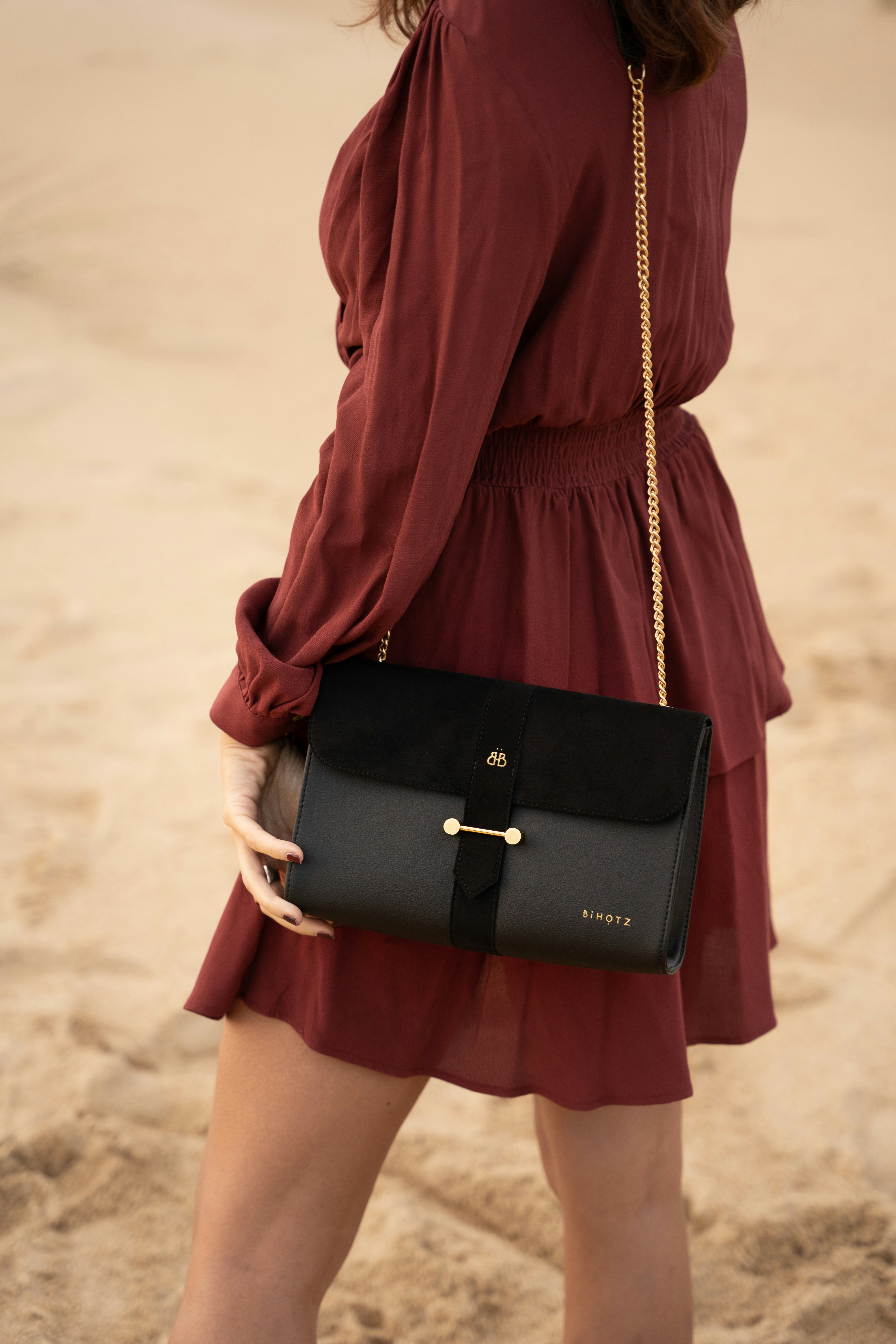 Leather handbag