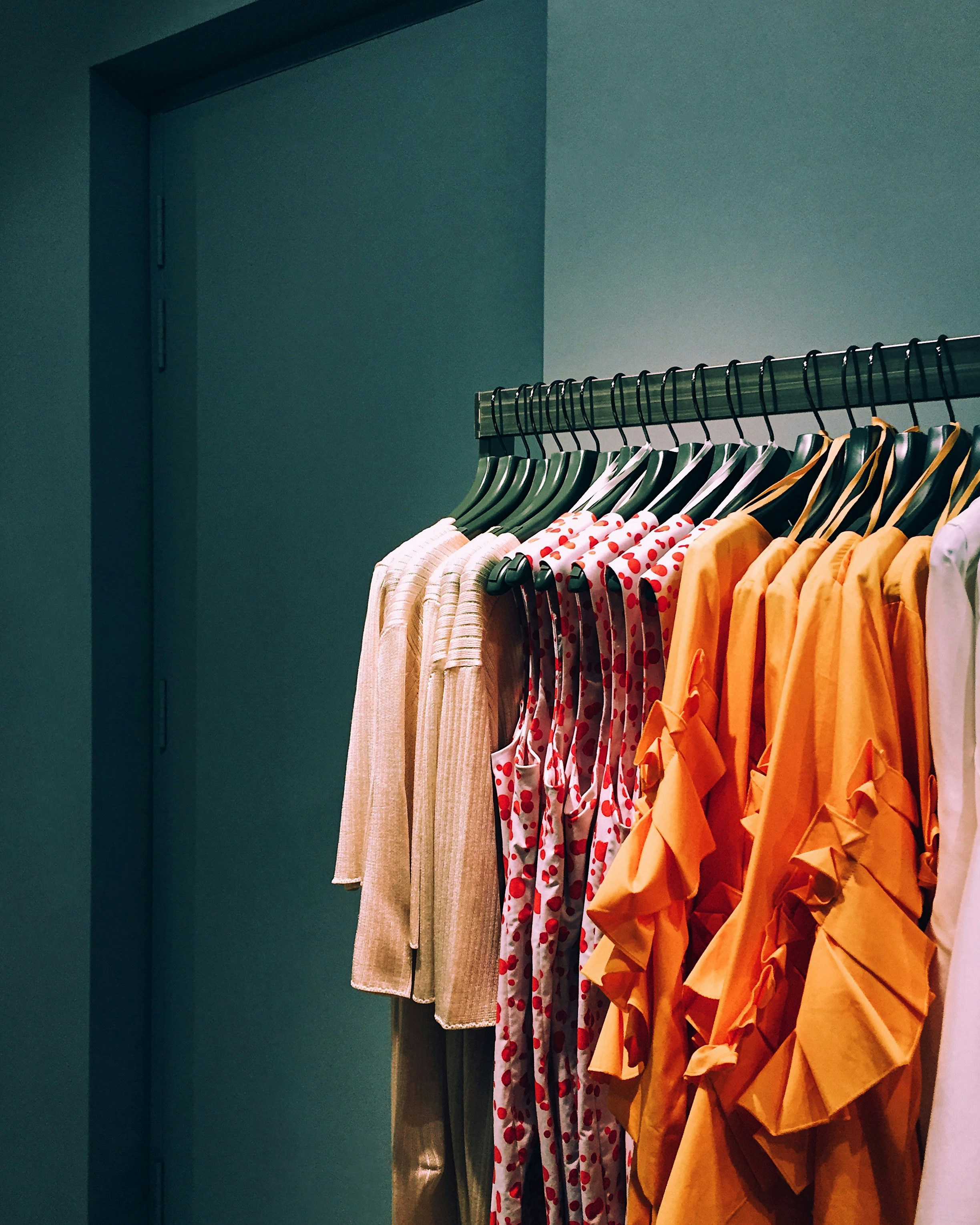 Rail of finished garments